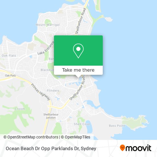 Ocean Beach Dr Opp Parklands Dr map