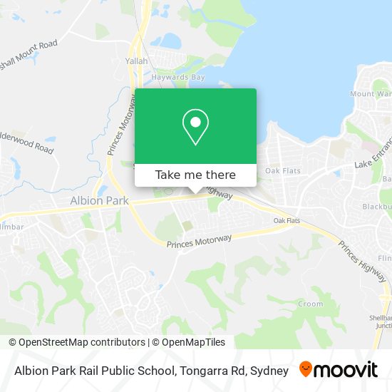 Albion Park Rail Public School, Tongarra Rd map