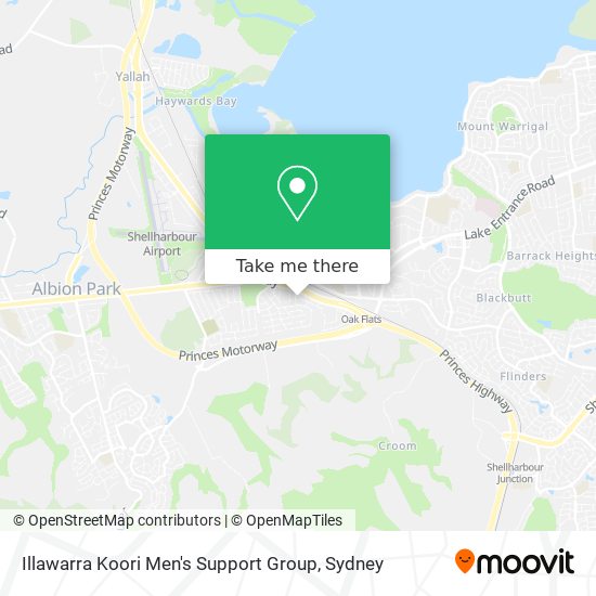 Illawarra Koori Men's Support Group map