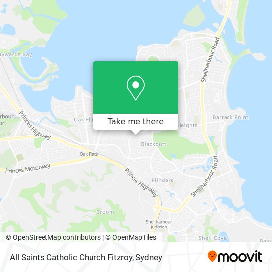 All Saints Catholic Church Fitzroy map