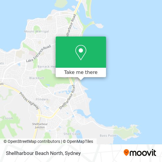 Shellharbour Beach North map