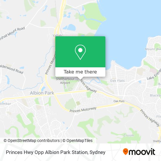 Mapa Princes Hwy Opp Albion Park Station