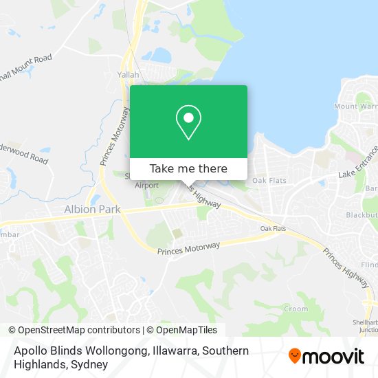 Apollo Blinds Wollongong, Illawarra, Southern Highlands map