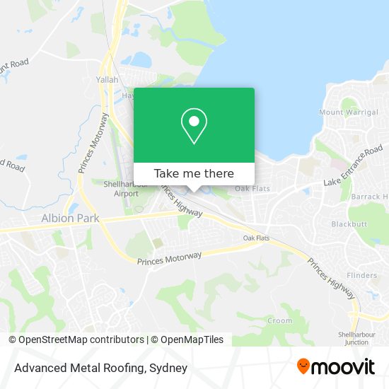 Advanced Metal Roofing map