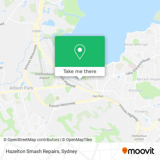Hazelton Smash Repairs map