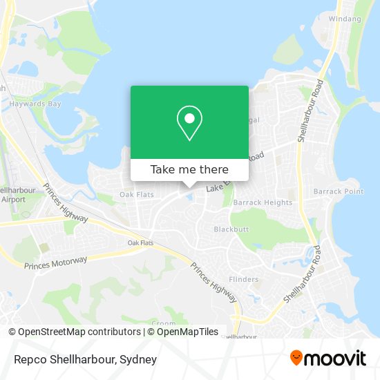 Repco Shellharbour map