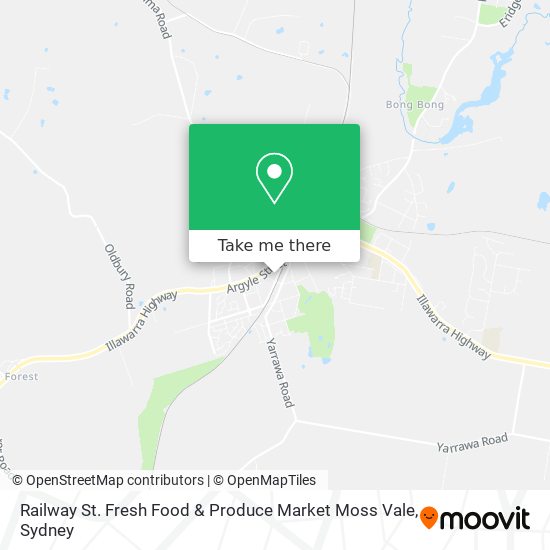 Railway St. Fresh Food & Produce Market Moss Vale map