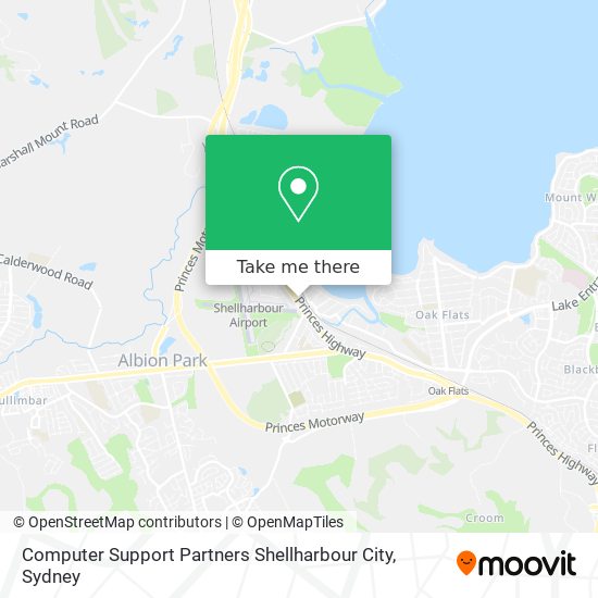 Computer Support Partners Shellharbour City map