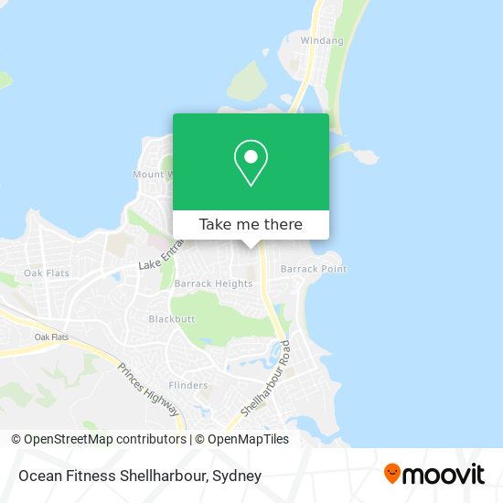 Ocean Fitness Shellharbour map