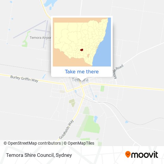 Temora Shire Council map