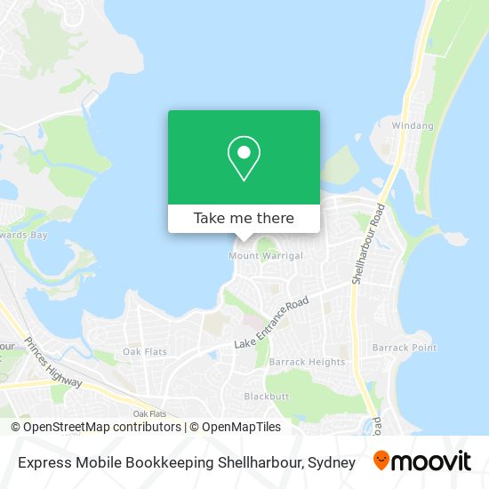 Express Mobile Bookkeeping Shellharbour map