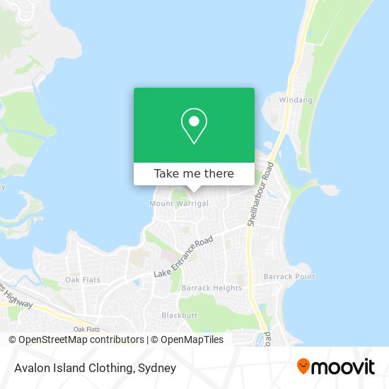 Avalon Island Clothing map