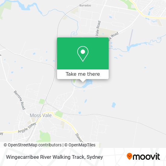 Wingecarribee River Walking Track map