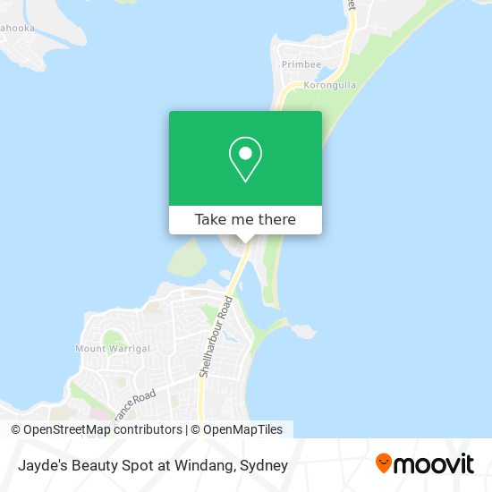 Jayde's Beauty Spot at Windang map