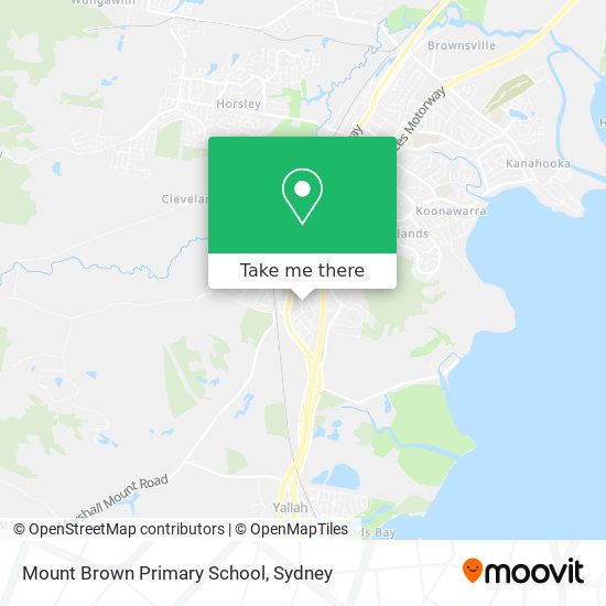 Mapa Mount Brown Primary School