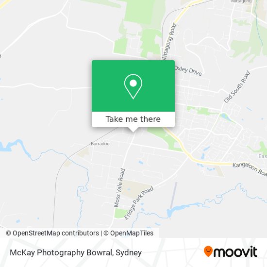 McKay Photography Bowral map
