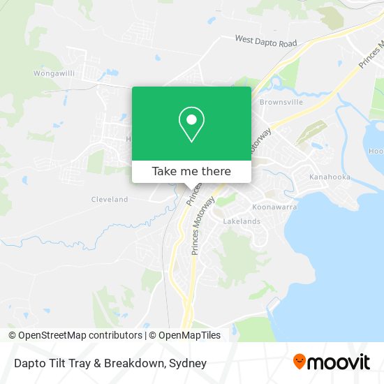 Mapa Dapto Tilt Tray & Breakdown