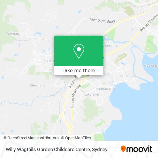 Mapa Willy Wagtails Garden Childcare Centre