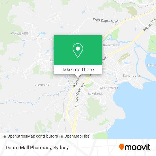 Mapa Dapto Mall Pharmacy