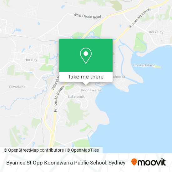 Byamee St Opp Koonawarra Public School map