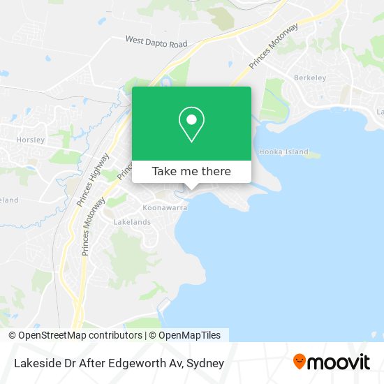 Mapa Lakeside Dr After Edgeworth Av