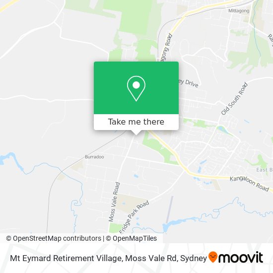 Mt Eymard Retirement Village, Moss Vale Rd map