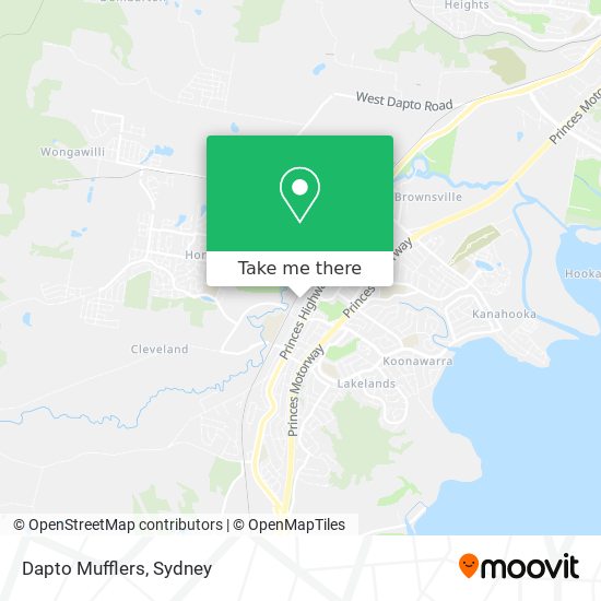 Dapto Mufflers map