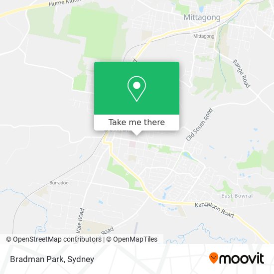 Bradman Park map