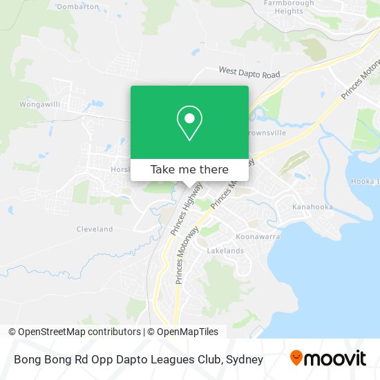 Mapa Bong Bong Rd Opp Dapto Leagues Club
