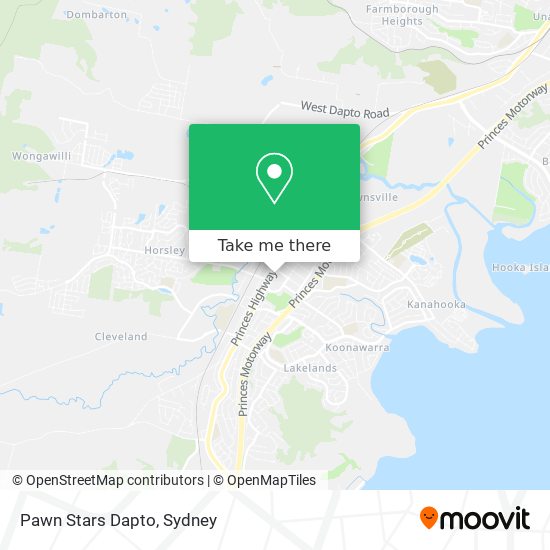 Mapa Pawn Stars Dapto