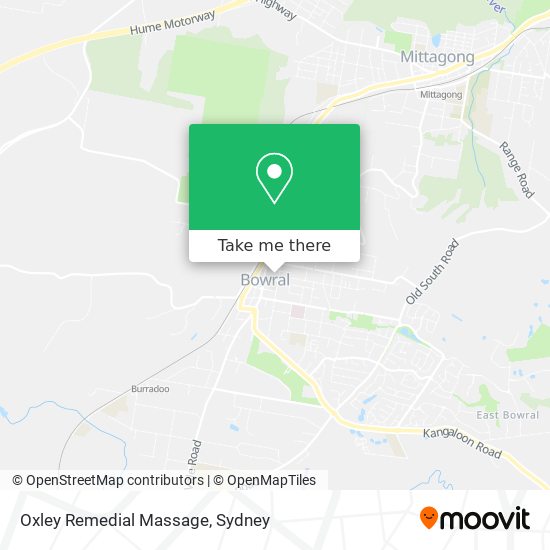 Mapa Oxley Remedial Massage