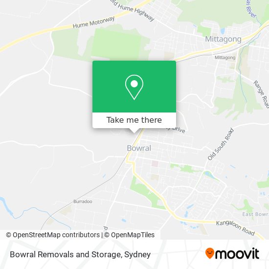 Mapa Bowral Removals and Storage