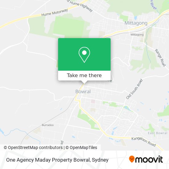 Mapa One Agency Maday Property Bowral