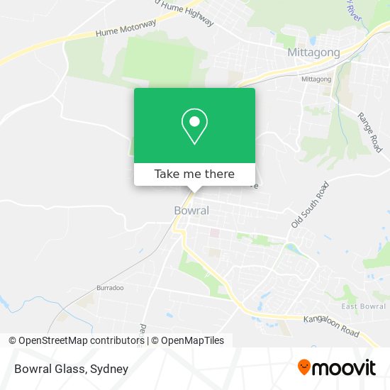 Mapa Bowral Glass