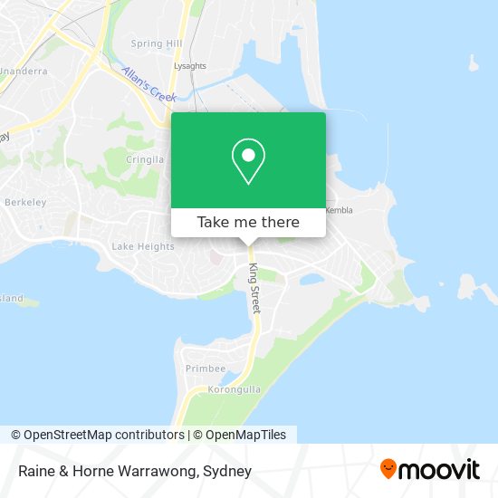 Raine & Horne Warrawong map