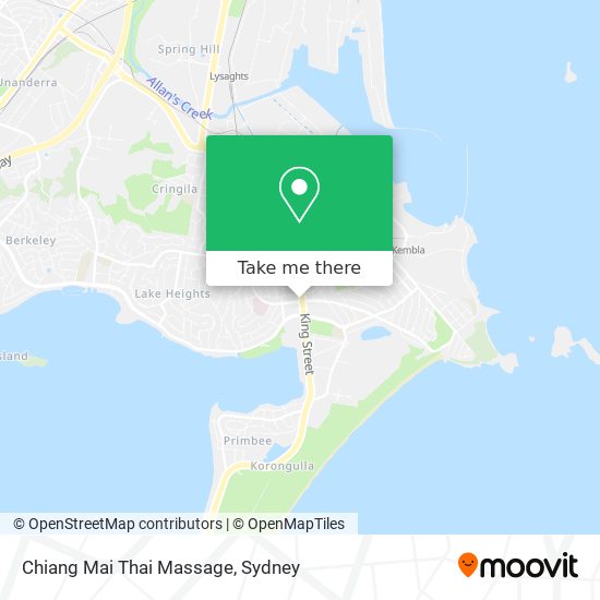 Chiang Mai Thai Massage map