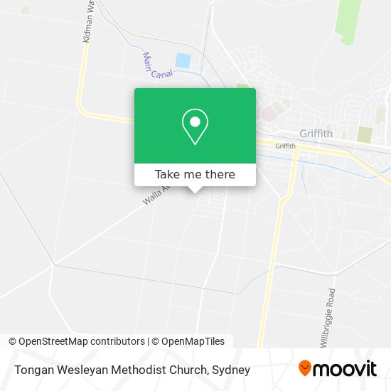 Mapa Tongan Wesleyan Methodist Church