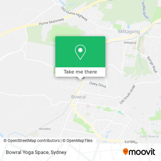 Mapa Bowral Yoga Space