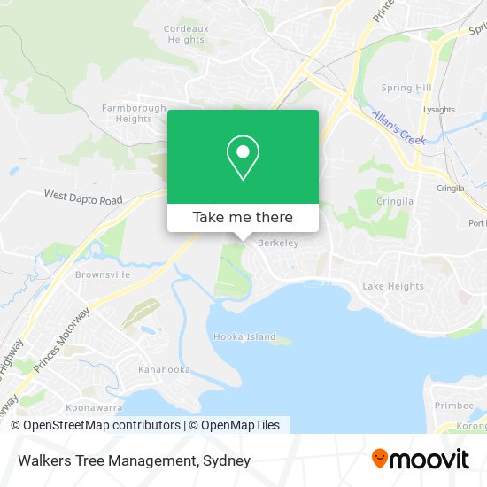 Walkers Tree Management map