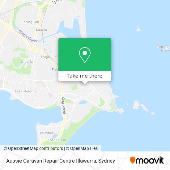 Mapa Aussie Caravan Repair Centre Illawarra