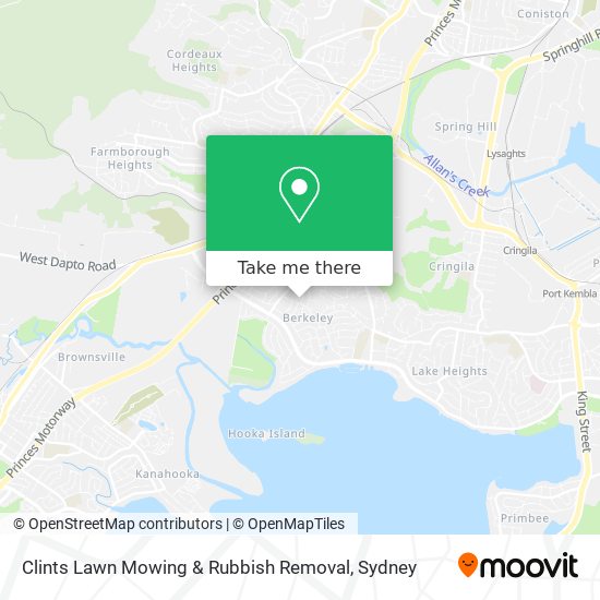 Clints Lawn Mowing & Rubbish Removal map