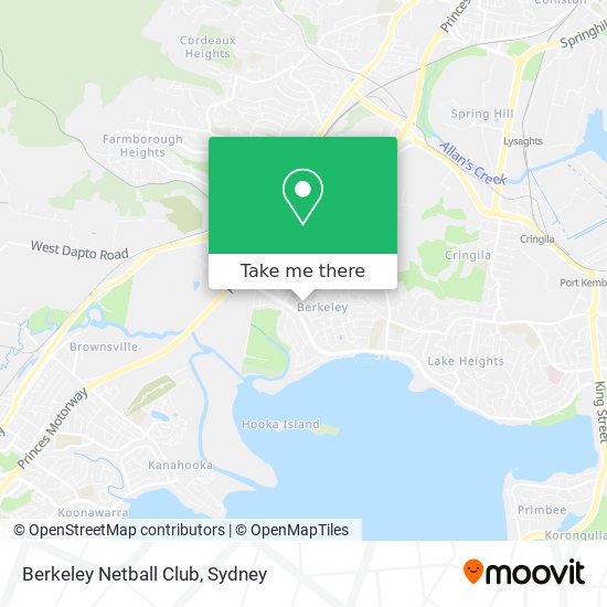 Berkeley Netball Club map