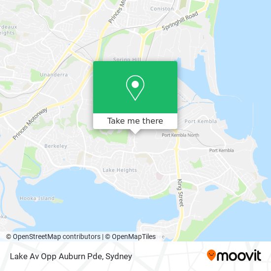 Mapa Lake Av Opp Auburn Pde