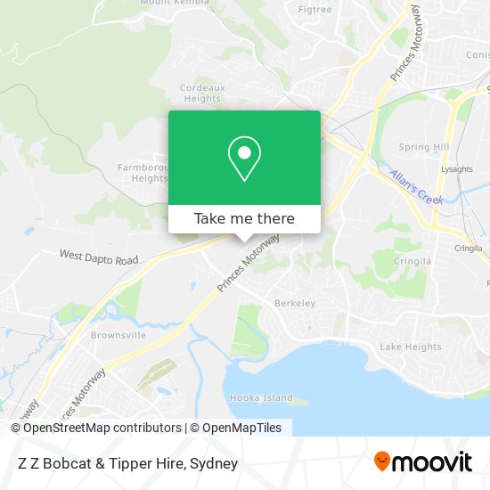 Z Z Bobcat & Tipper Hire map