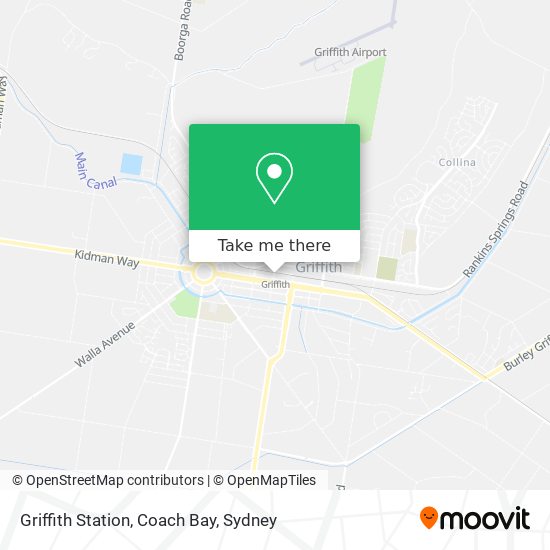 Mapa Griffith Station, Coach Bay