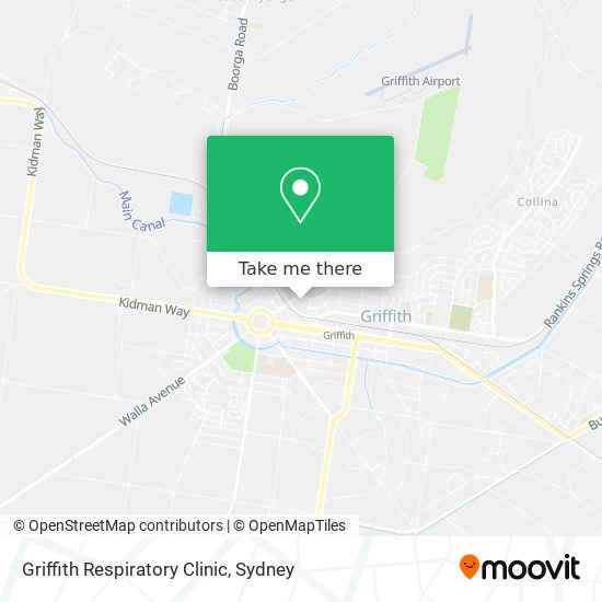 Mapa Griffith Respiratory Clinic