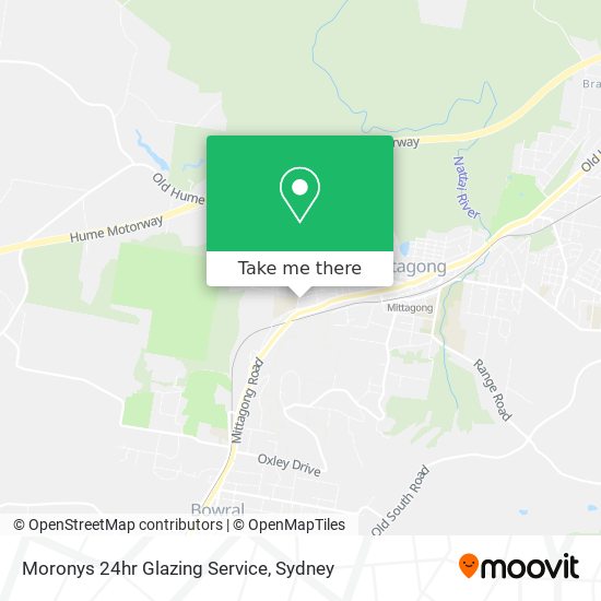 Mapa Moronys 24hr Glazing Service