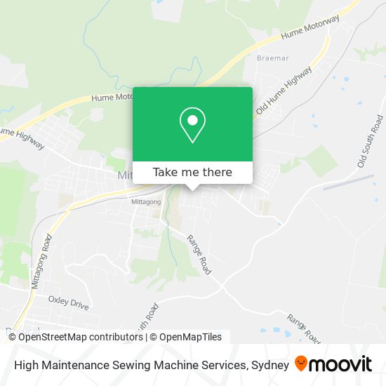 High Maintenance Sewing Machine Services map