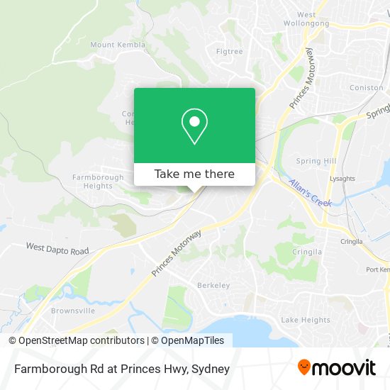 Farmborough Rd at Princes Hwy map