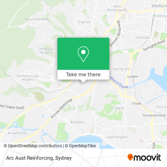 Arc Aust Reinforcing map